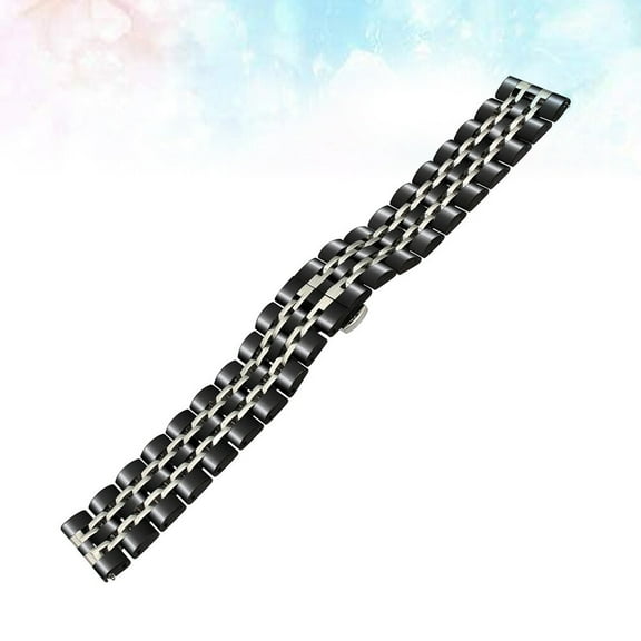 Raindrops Stainless Steel Fashion Watchband Replacement Strap for Watches Elegant Design 22mm