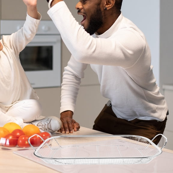 Houderco Grilling Baskets Ergonomic Design 1 Set 14.8X10.6X1.8In