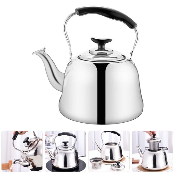 Raindrops Stovetop Teapot Stainless Steel Whistling Water Kettle 1 Set