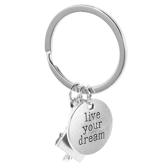 Raindrops Stainless Steel Key Ring Key Chain Tags Key Supplies with Plane Pendant