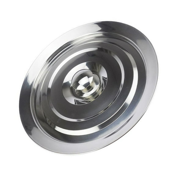 Raindrops Stainless Steel Leakproof Basin Lid for Kitchen Use with Smooth Surface and Easy Storage, Silver Size