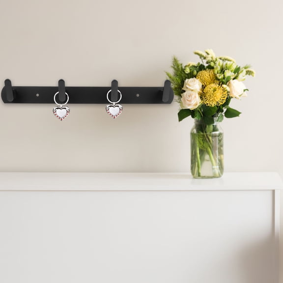 Raindrops Stainless Steel Hook, Black, Compact and Practical for Home Storage