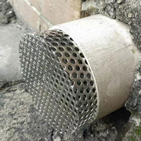 Raindrops Stainless Steel Outdoor Roof Drain Cover Anti-Blocking Line Cap Ideal For Garden Patio Use Preventing Clogs Ensuring Efficient Drainage