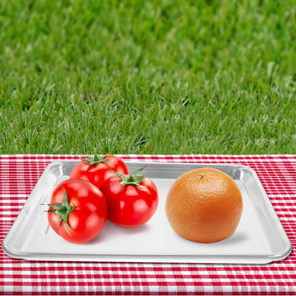 Raindrops Stainless Steel Roasting Pan Multi Functional Oven Tray For Cooking Baking And BBQ Large Capacity Food Tray With Suitable For Home And Outdoor Use