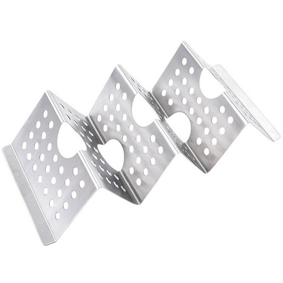 Raindrops Stainless Steel Taco Holder for Home Use and Easy to Clean Shaped