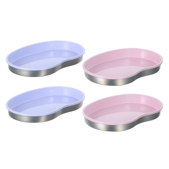 FOMIYES 4Pcs Stainless Steel Decorative Storage Tray for Bathroom Vanity with Multipurpose Organizer and Sleek Design