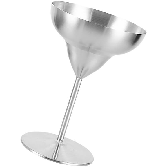 Raindrops Stainless Steel Wine goblet for Home Use Silver Color Easy to Clean Moderate Capacity 4.5 oz