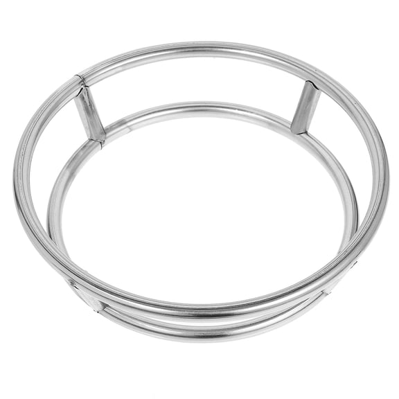 Raindrops Stainless Steel Wok Stand with Insulation and Compact Space-Saving Design for Home Kitchen Cooking