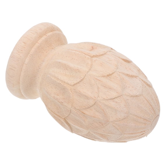Raindrops Pineapple Wood Finial in Khaki - Decorative Home for Versatile Use and Stylish Interior Design
