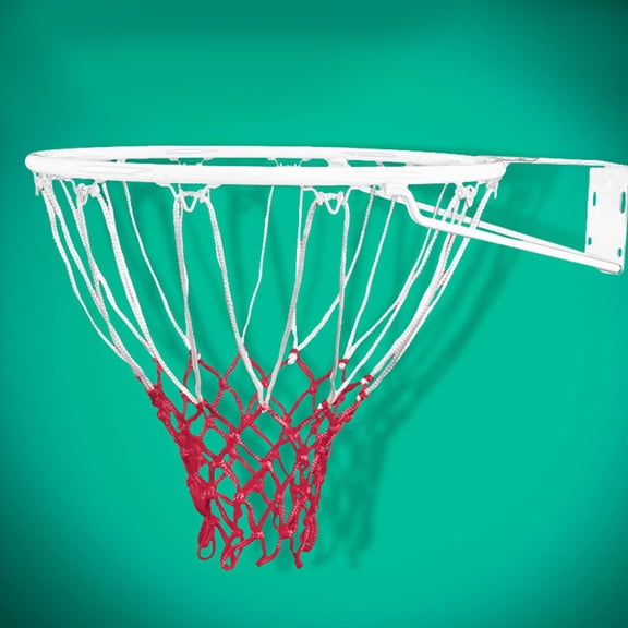 Raindrops Basketball Net Polyester Red 1Pcs 30x0.8x0.4In