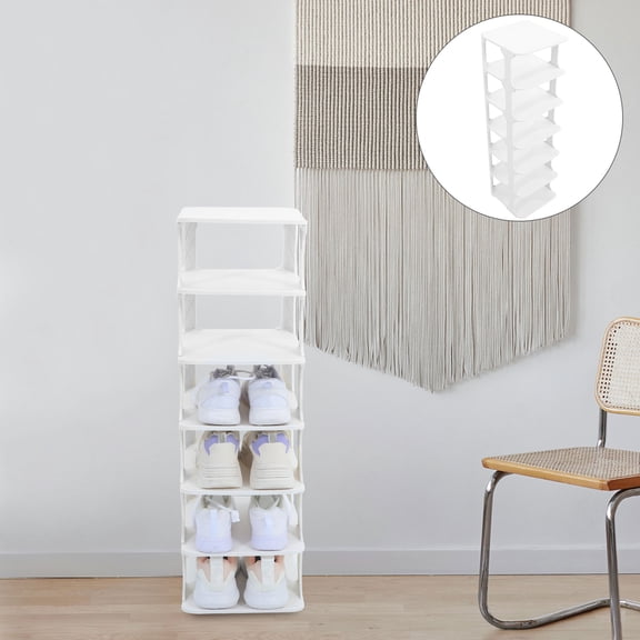 Raindrops Standing Shoe Rack 1 Set White Multi Layer Shoe Shelf For Space Saving And Organization Entrance