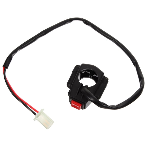 Raindrops Engine Push Start Button Red Aluminum Alloy 1Pcs 18.3x2x1.6in
