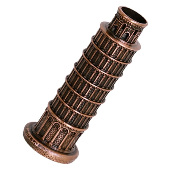 Raindrops Statue for Home Landmark Building Model Leaning Tower of Decor