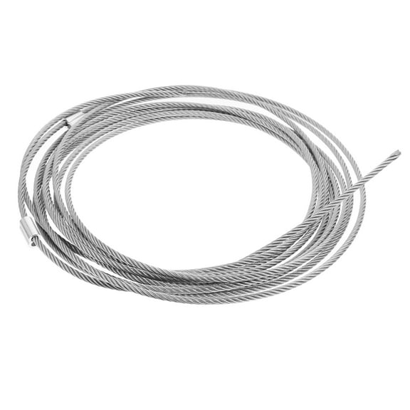 Raindrops Steel Cable Garage Door Wire Replacement Silver 1Pcs For Garage Doors Parts 600.00X0.40X0.40Cm