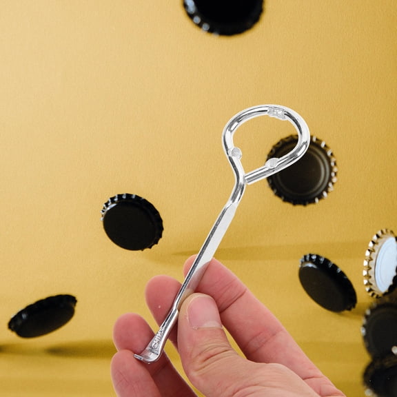 Raindrops Steel Can Opener for Home Silver Ergonomic Design Sturdy and Suitable for Daily Use