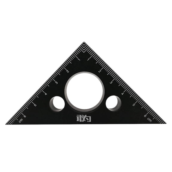 Raindrops Steel Ruler Metal Triangular Professional and Home Use Tool