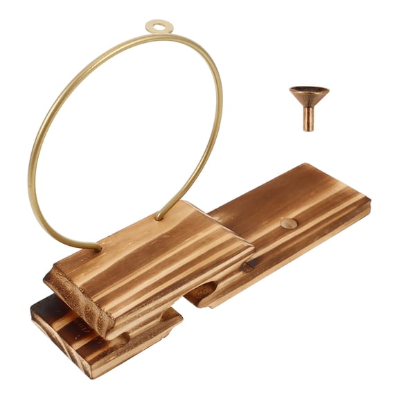 Raindrops Diffuser Waterfall Backflow Incense Burner Khaki Wood 1Pcs Gift