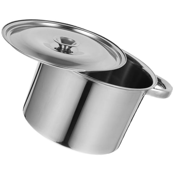 Raindrops Stock Pot With Lid Stainless Steel Stockpot With Double Handle Induction Pot For Cooking Simmering Soup Pasta Sauce 18 cm