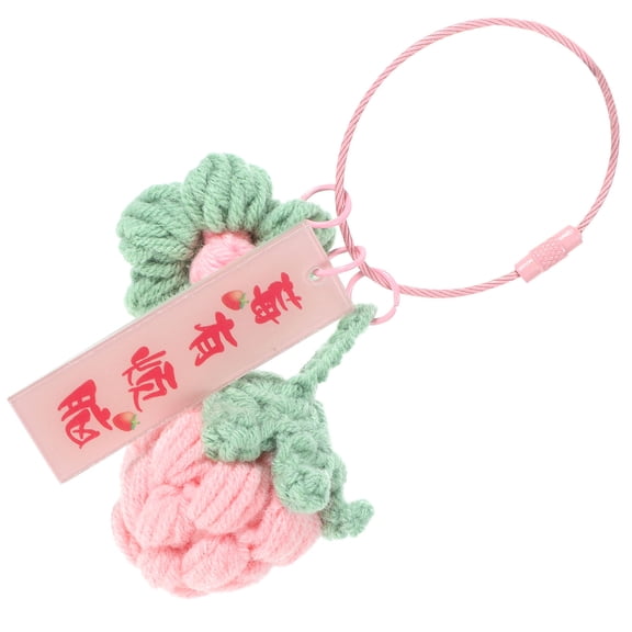 FOMIYES Adorable Fruit Keychain Pendant Soft Wool Yarn Charm for Backpack, Bag, Home & Office Accessories