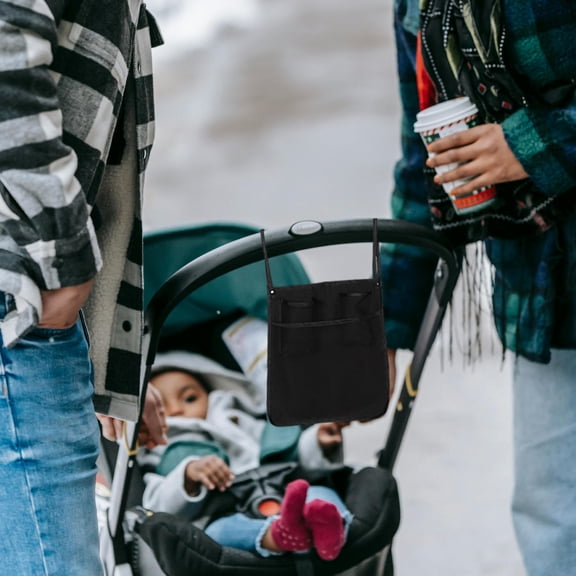 Raindrops Stroller Storage Bag Pockets for Diapers Bottles Toys Snacks and Other Portable Hanging Organizer for Everyday Use