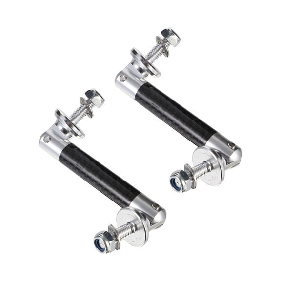 Raindrops Strut Support Front Rear Universal Bumper Guards for Cars Brackets Silver