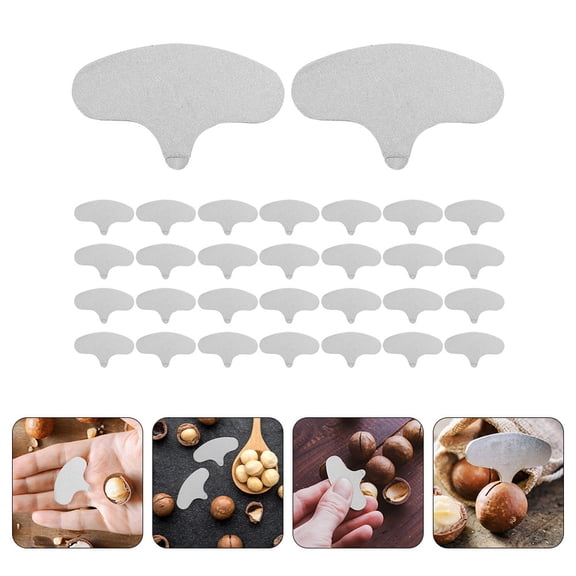Raindrops Sturdy Iron Nut Crackers for Macadamia Walnuts with Ergonomic Design and Build 30pcs