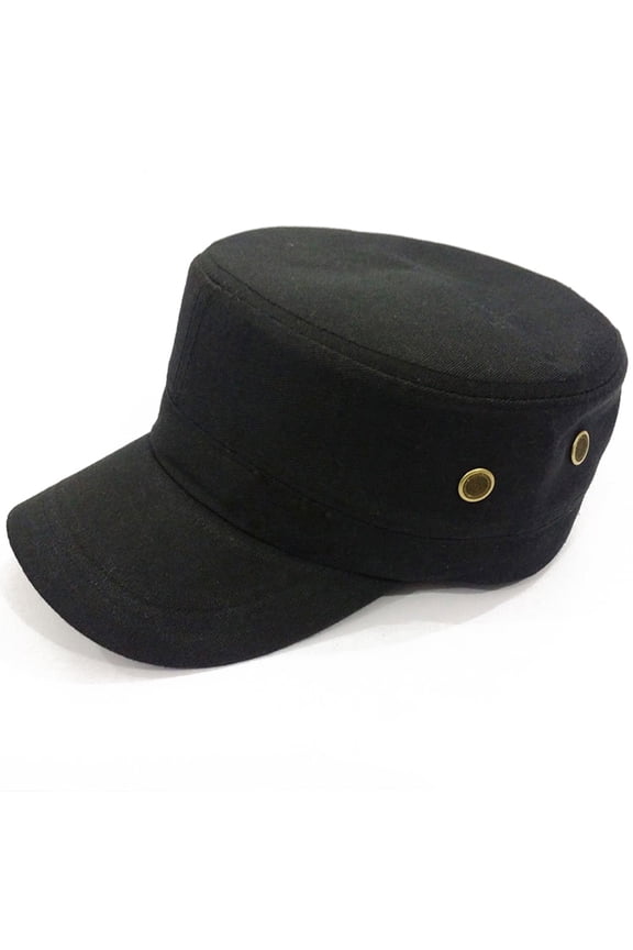 Style Flat Hat Outdoor Visor 1 Piece Black