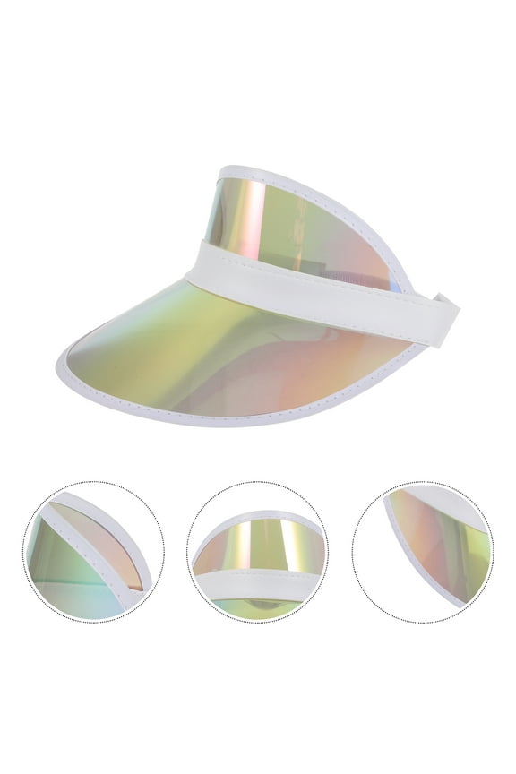 Stylish Clear visor Hat for Women with Wide Brims Plastic Multi Great for Outdoor Use