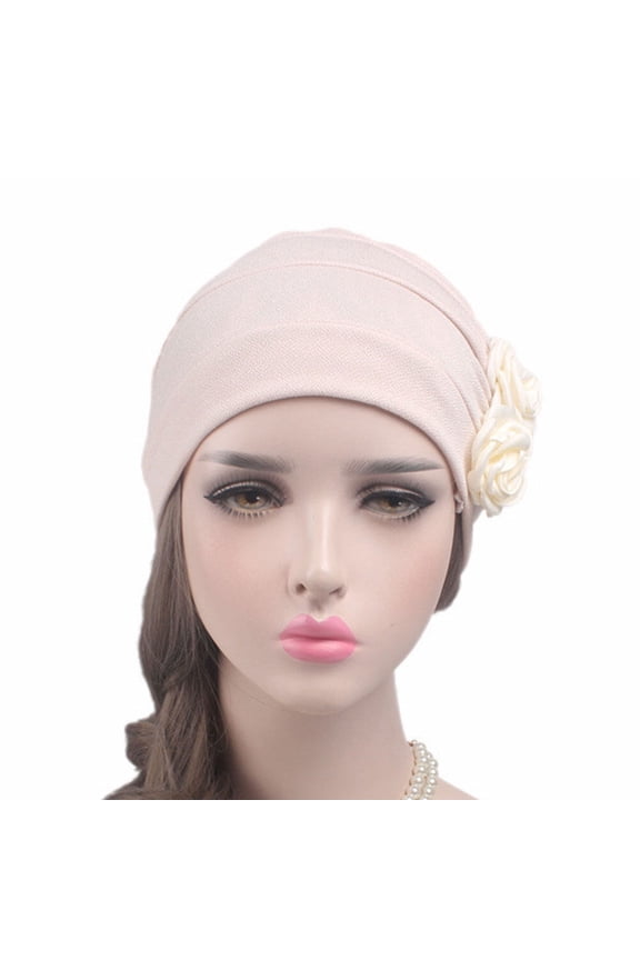 Stylish Cotton Chemo Hat for Protection in Pink Elegant and Comfortable for Women with Hair Loss 9.5 Inches