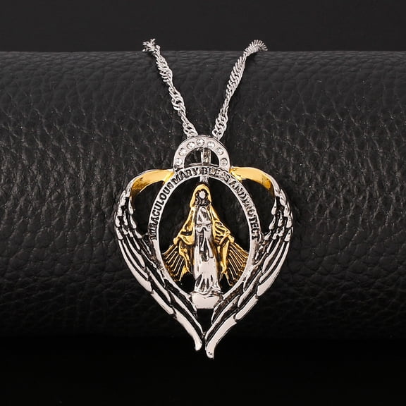 FOMIYES Multi Alloy Jesus Necklace Praying Pendant for Decor Costume Jewelry