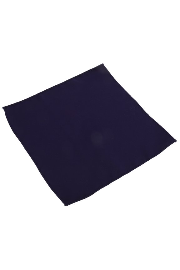 Navy Polyester Pocket Square for Men - Elegant Wedding, Business, and Formal Event Accessory