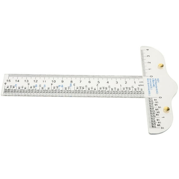 Raindrops T Square Ruler Transparent Plastic T Ruler Portable Measurement T-square Ruler