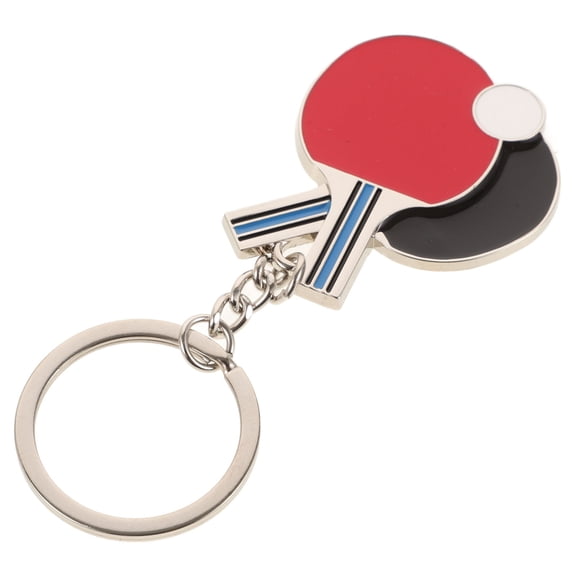 Raindrops Table Tennis Bat Keychain Hanging Key Chain 1 Set Sports Game Souvenir Bag Pendant