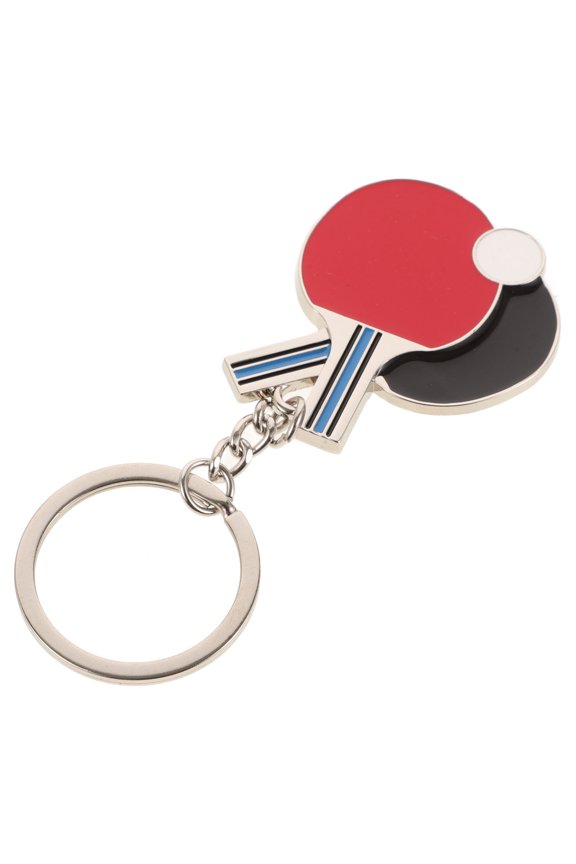 Table Tennis Bat Keychain Hanging Key Chain 1 Set Sports Game Souvenir Bag Pendant