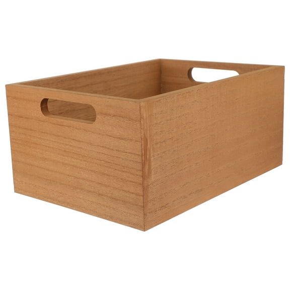 Raindrops Tabletop Wooden Storage Box Daily Sundries Organizing Box Large-capacity Makeup Bottle Box