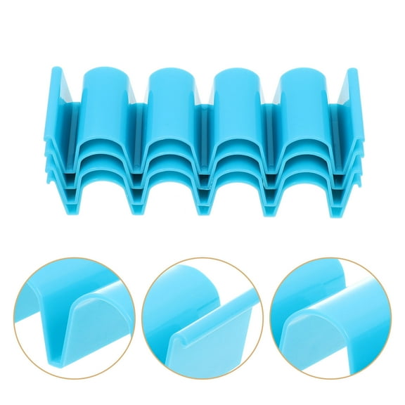 Raindrops 4-Pack Plastic Taco Holders for Oven Use, and Resistant Taco Stand for Easy Serving