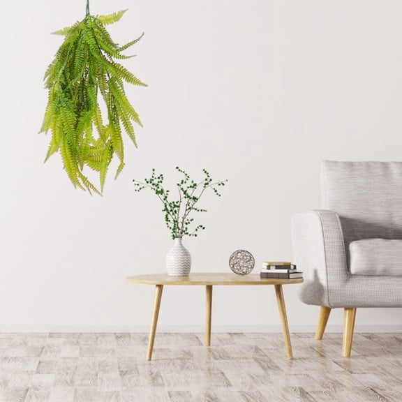 Raindrops Tall Fake Plant Realistic Simulation Phoenix-tail Fern Artificial Wall Hanging