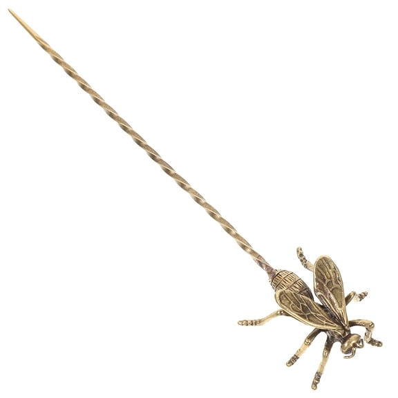 Raindrops Brass Tea Needle Tool and Tea Tongs Squeezer Set for Precise Tea Brewing and Hair Styling 1 Set