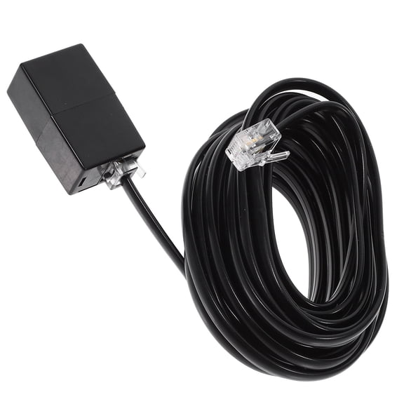 Telephone Cords with Wire Clips for Replacement Black PVC PP Material Adjustable Length