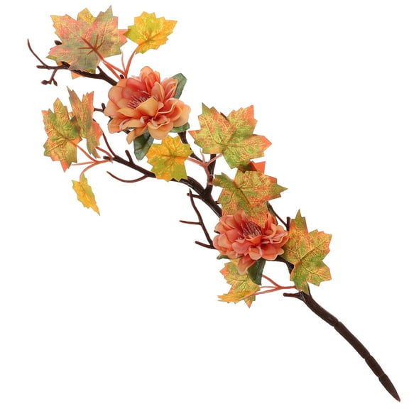 CRILSTYLEO Leaf Branch Decor Multi for Table Setting 1Pack 12.6in