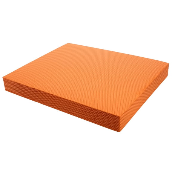 Raindrops Orange Yoga Knee Mat with Nonslip Base and Comfortable Tpe Pad