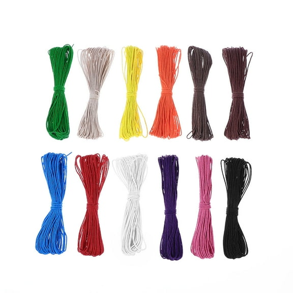 Raindrops TinkSky 12 Colors 10M Cotton Cords Strings Ropes for DIY Necklace Bracelet Craft Making (Random Color)