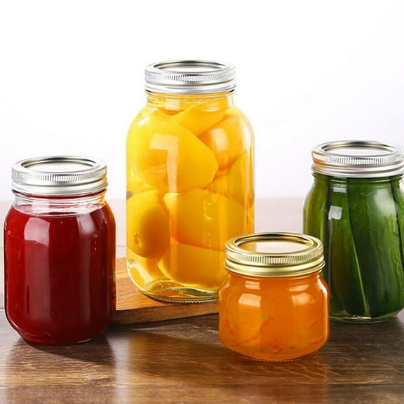 Raindrops Tinplate Metal Jar Lids 54Pcs for Mason Jars in Silver Color