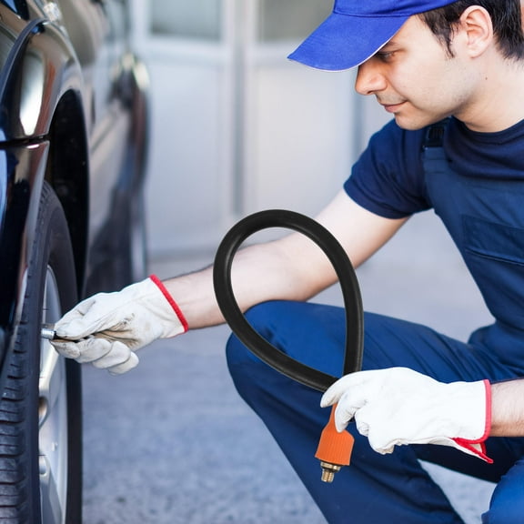 Raindrops Tire Inflator Extension Hose Tire Inflator Pump Hose Compressor Air Hose Compressor Extension Tube Air Inflator Tube for Tire Inflation Maintenance
