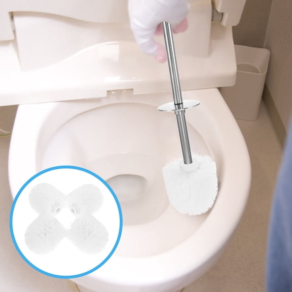 Raindrops Replacement Toilet Brush - Refill for Home and Commercial Use, Easy to Install and Clean
