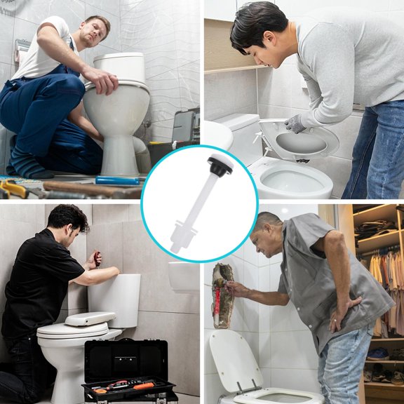 FOMIYES Toilet Seat Bolts with POM Rubber Material for Secure Installation White Color Fits Standard Seats 4 Pieces