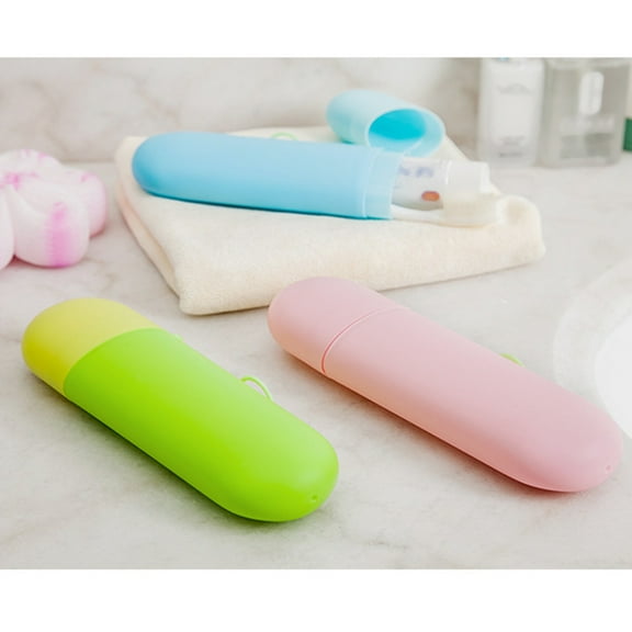Raindrops Toothbrush Holder Box with Simple Pattern, Stylish and Portable Travel Toothbrush Case