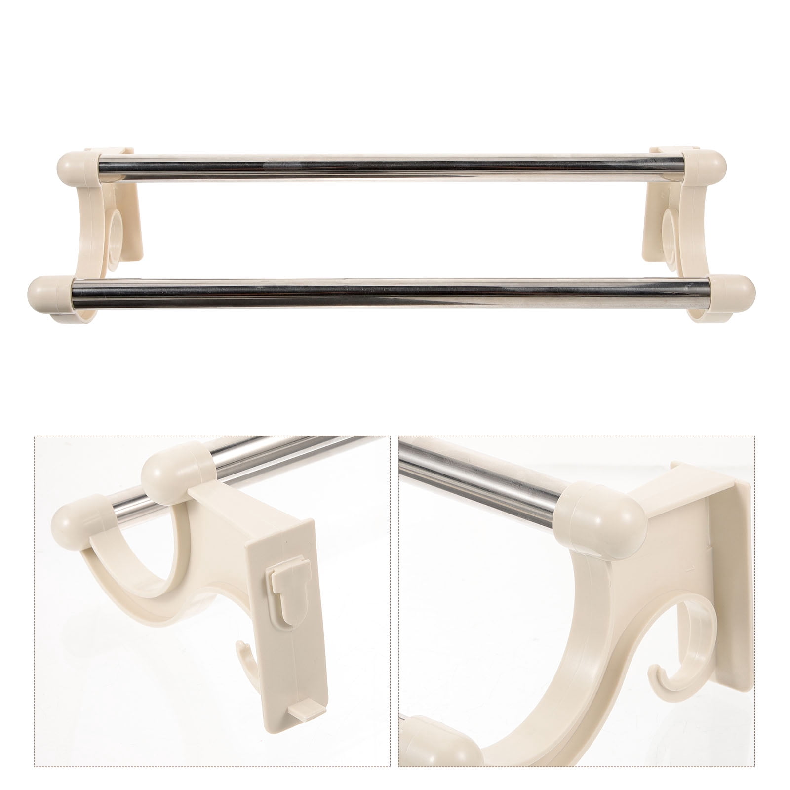 NearMoon Towel Bar Replacement Parts Kit - Includes Screws, Anchors, Base Plates, Hex Wrench & Adhesive | For 5cm Diameter Wall Mount Holders