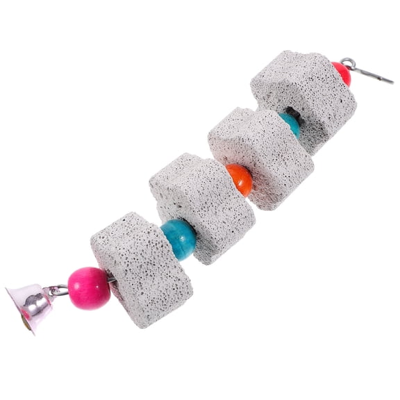 Raindrops Bird Chew Toy Parrot Chewing Toy Multi Volcanic Rock Boredom Reduction Cage Activity 1Set