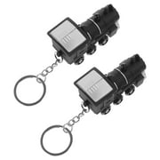 Raindrops Train Key Ring LED Flashlight Keychain for Kids Black